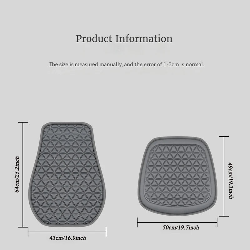 3D Suspended  Car Seat Cushion with Embossed Pattern,Separate Bottom Seat Cushion and Back Cushion Fit for Most Cars